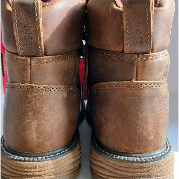 Justin Cowhide Work Boots, Men’s 9EE, Leather, Comp Safety Toe, Brown, NWT - Picture 9 of 12